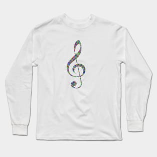 Musical Note Treble Clef Long Sleeve T-Shirt